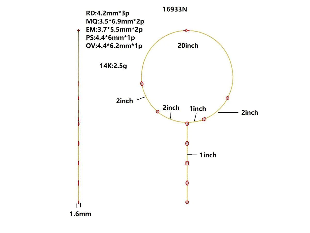 16933N Necklace With Diamond