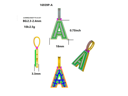 16939P-A Pendant With Diamond