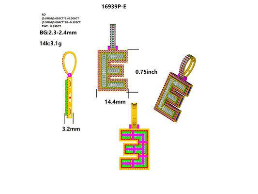 16939P-E Pendant With Diamond