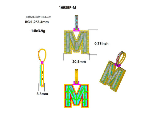16939P-M Pendant With Diamond
