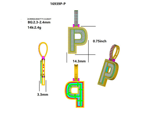 16939P-P Pendant With Diamond