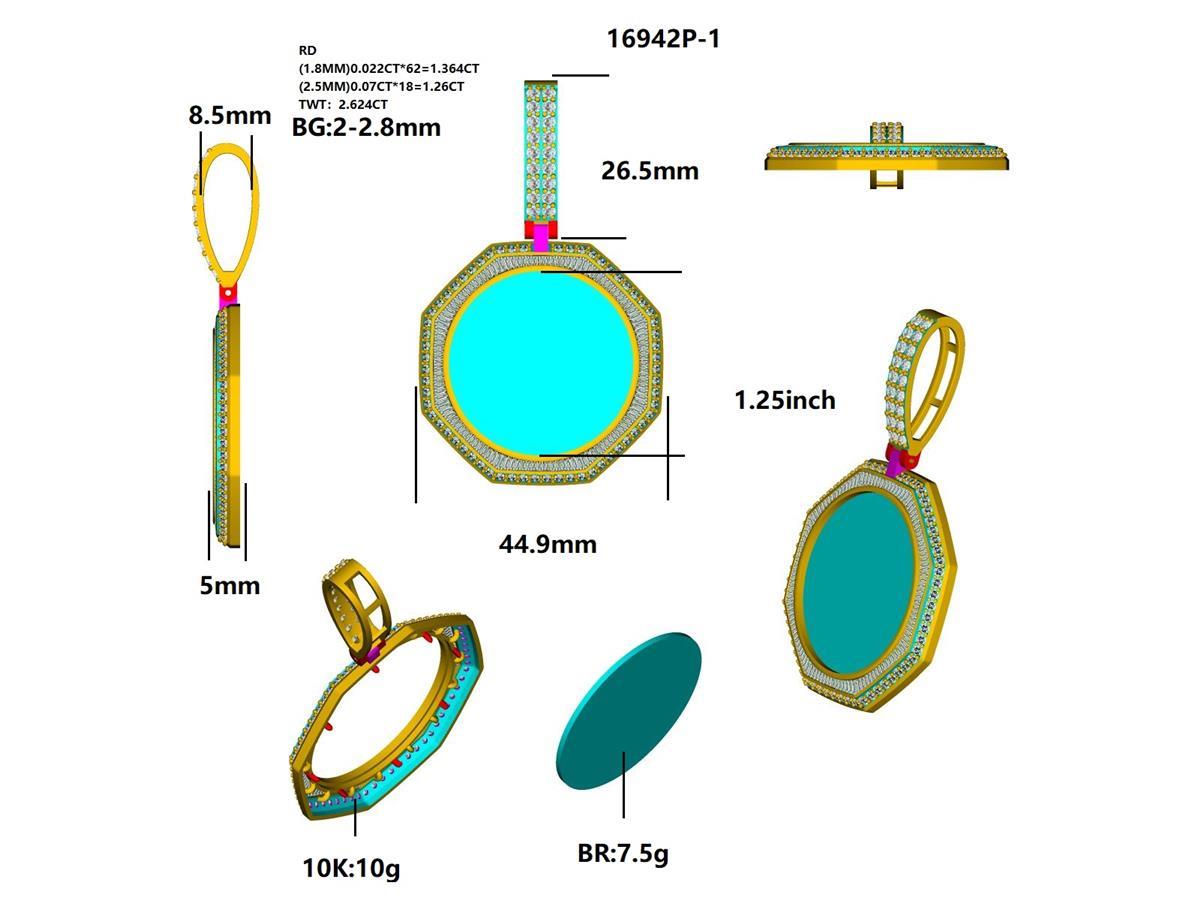 16942P Pendant With Diamond