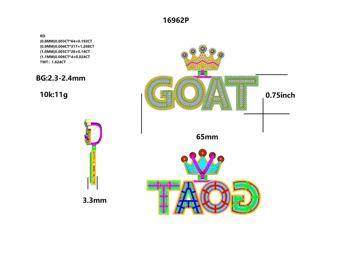 16962P Pendant With Diamond