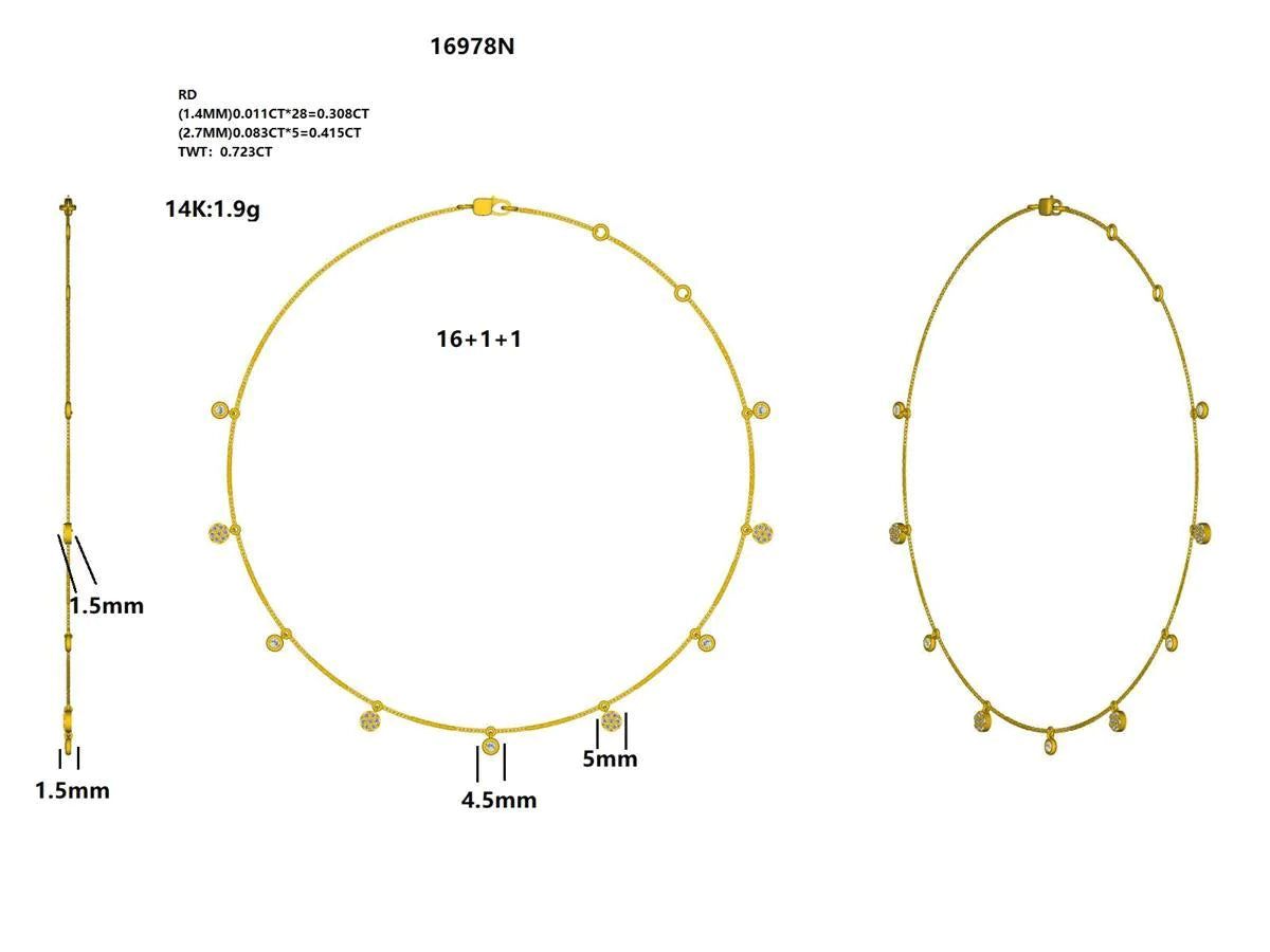 16978N Necklace With Diamond