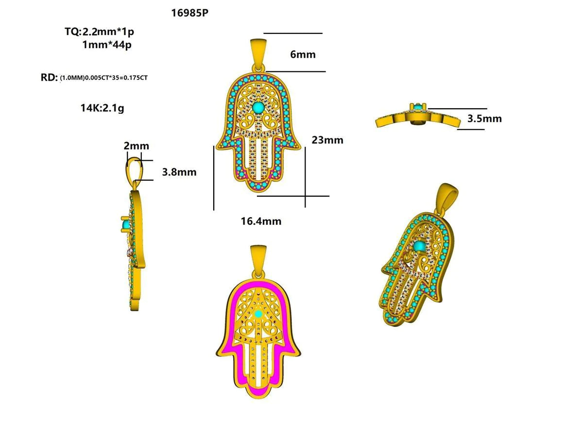 16985P Pendant With Diamond