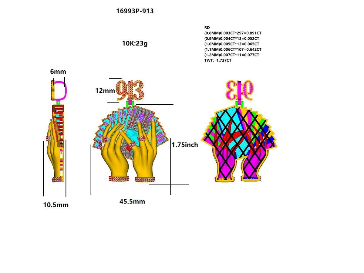 16993P-913 Pendant With Diamond