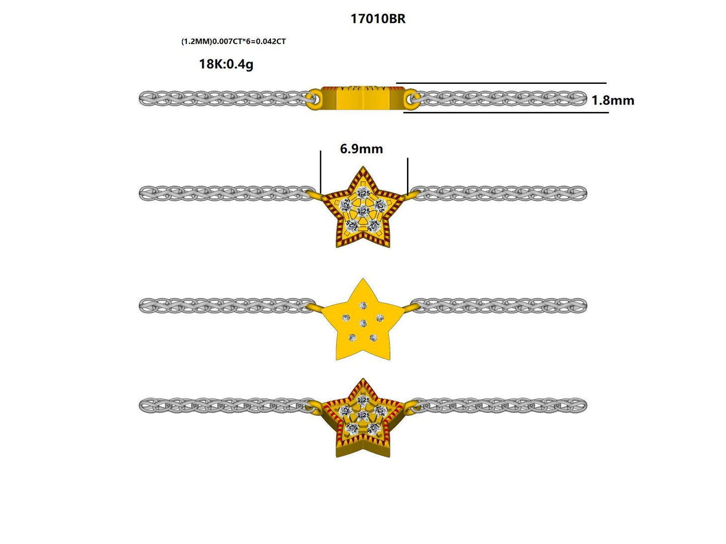 17010BR Bracelet With Diamond