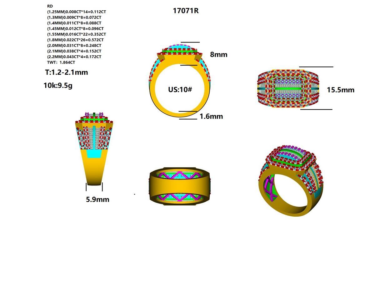 17071R Ring With Diamond