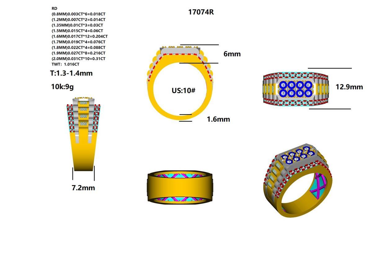 17074R Ring With Diamond