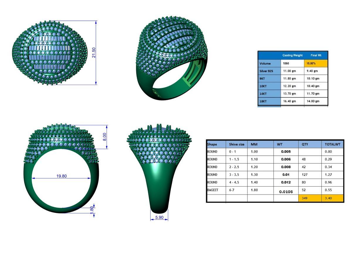 17103R Ring With Diamond