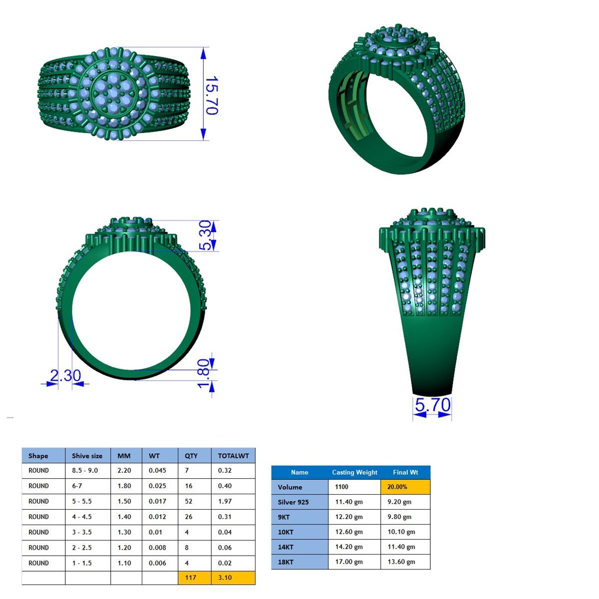 17109R Ring With Diamond