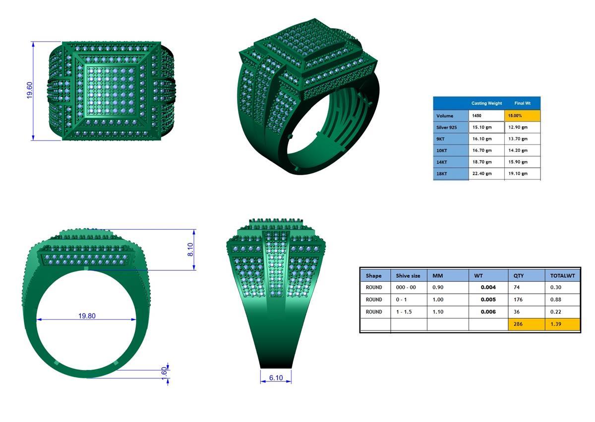 17111R Ring With Diamond