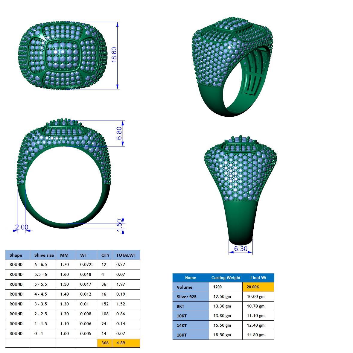 17114R Ring With Diamond