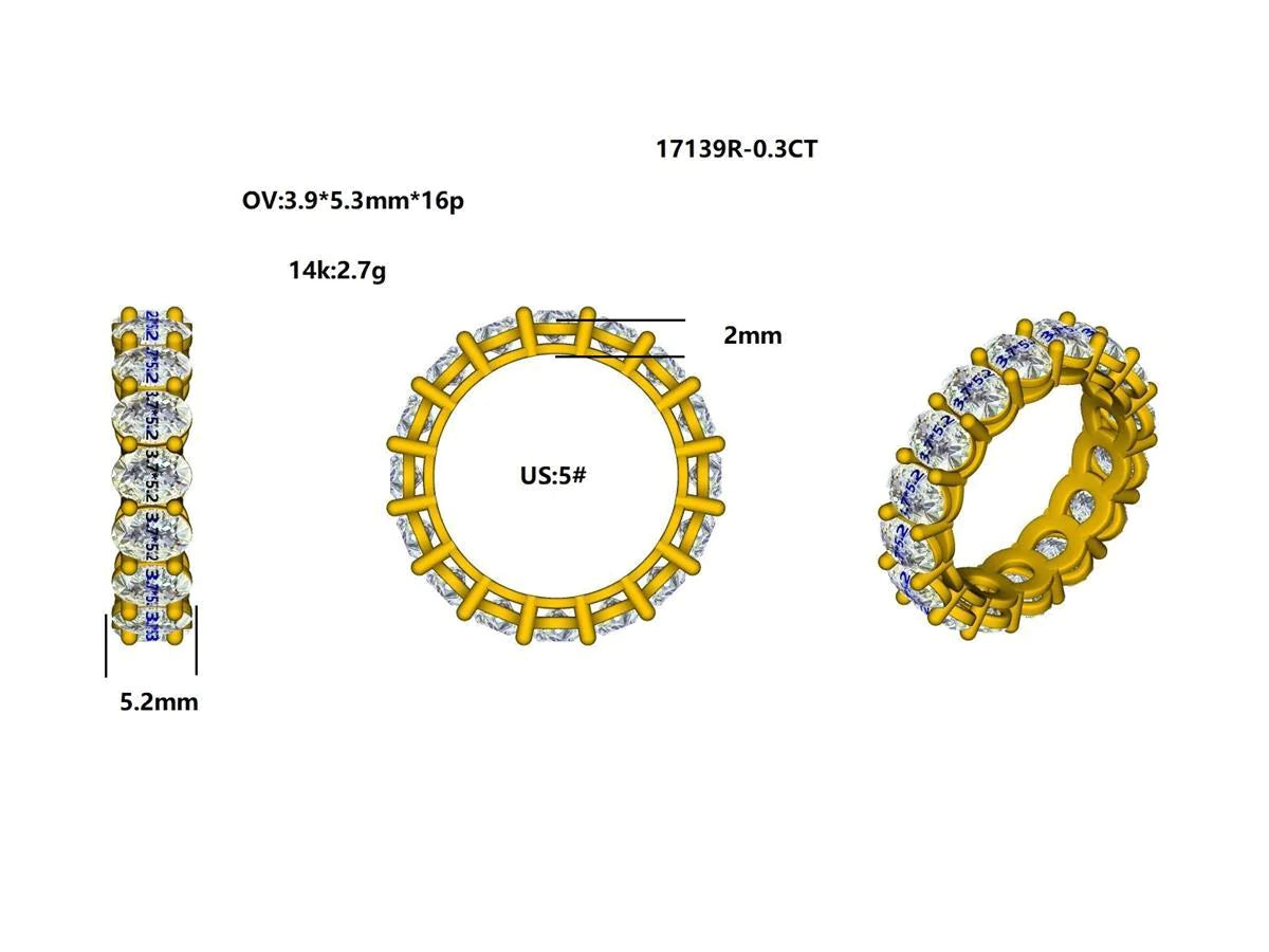 17139R-0.3CT Ring With Diamond