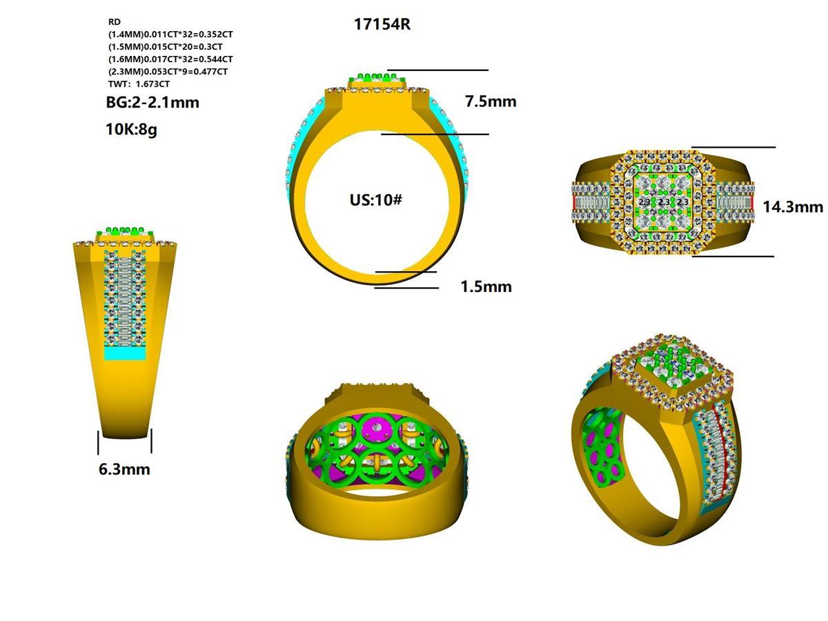17154R Ring With Diamond