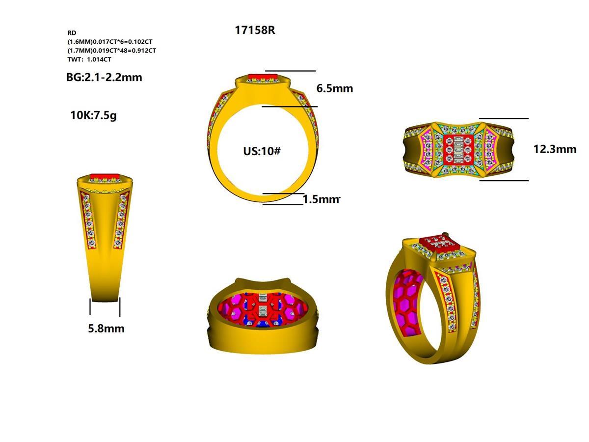 17158R Ring With Diamond