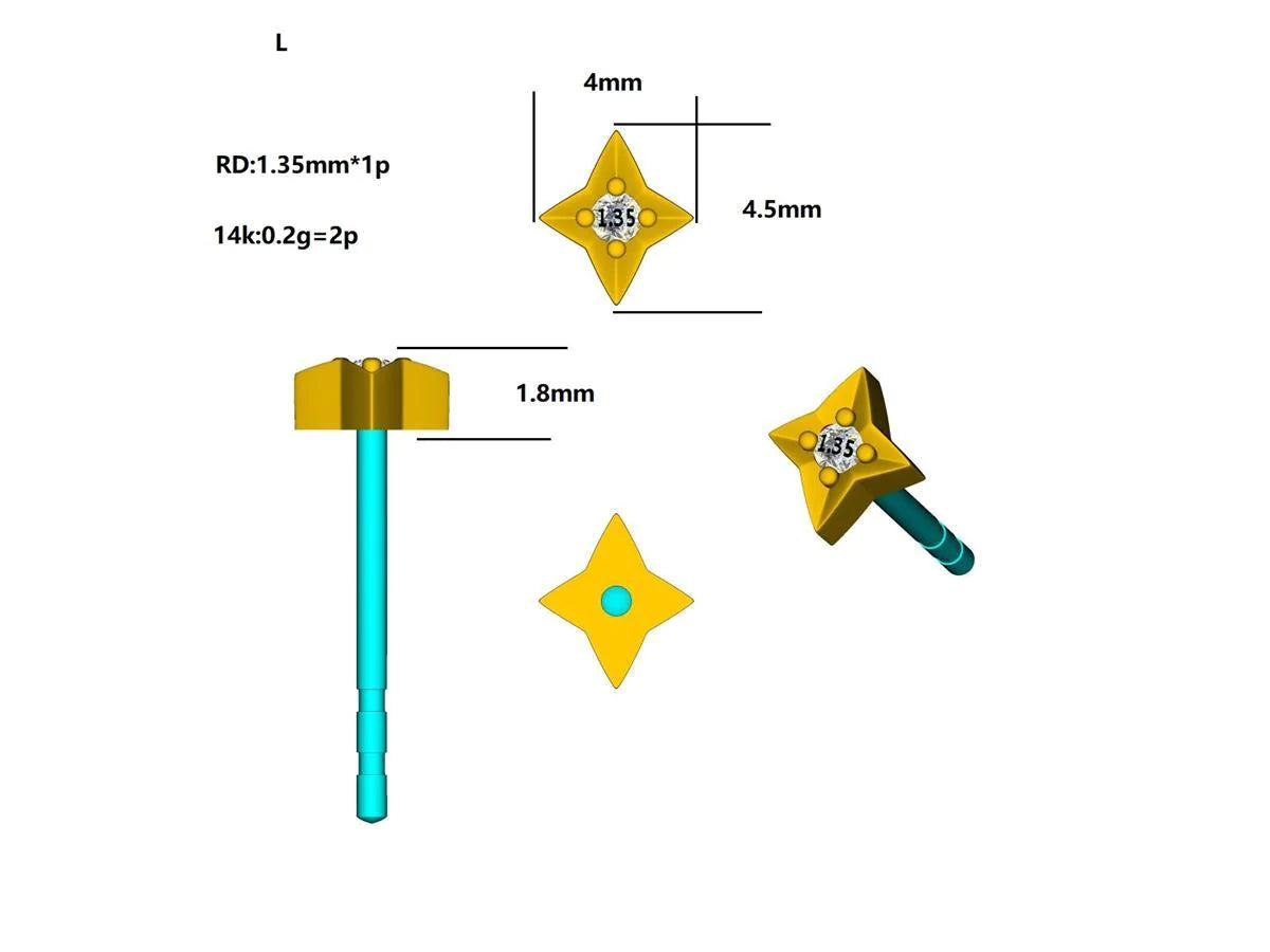 17191E Earring With Diamond