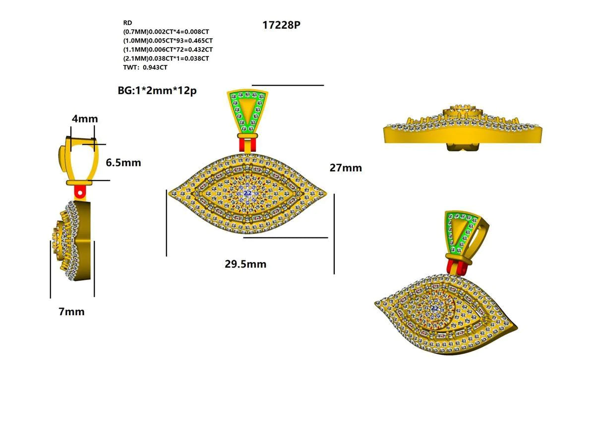 17228P Pendant With Diamond