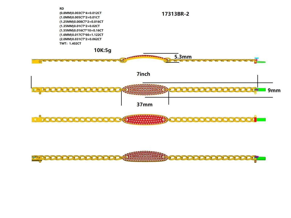 17313BR Bracelet With Diamond