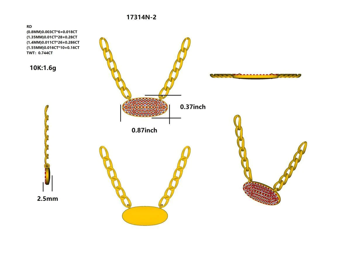 17314N Necklace With Diamond