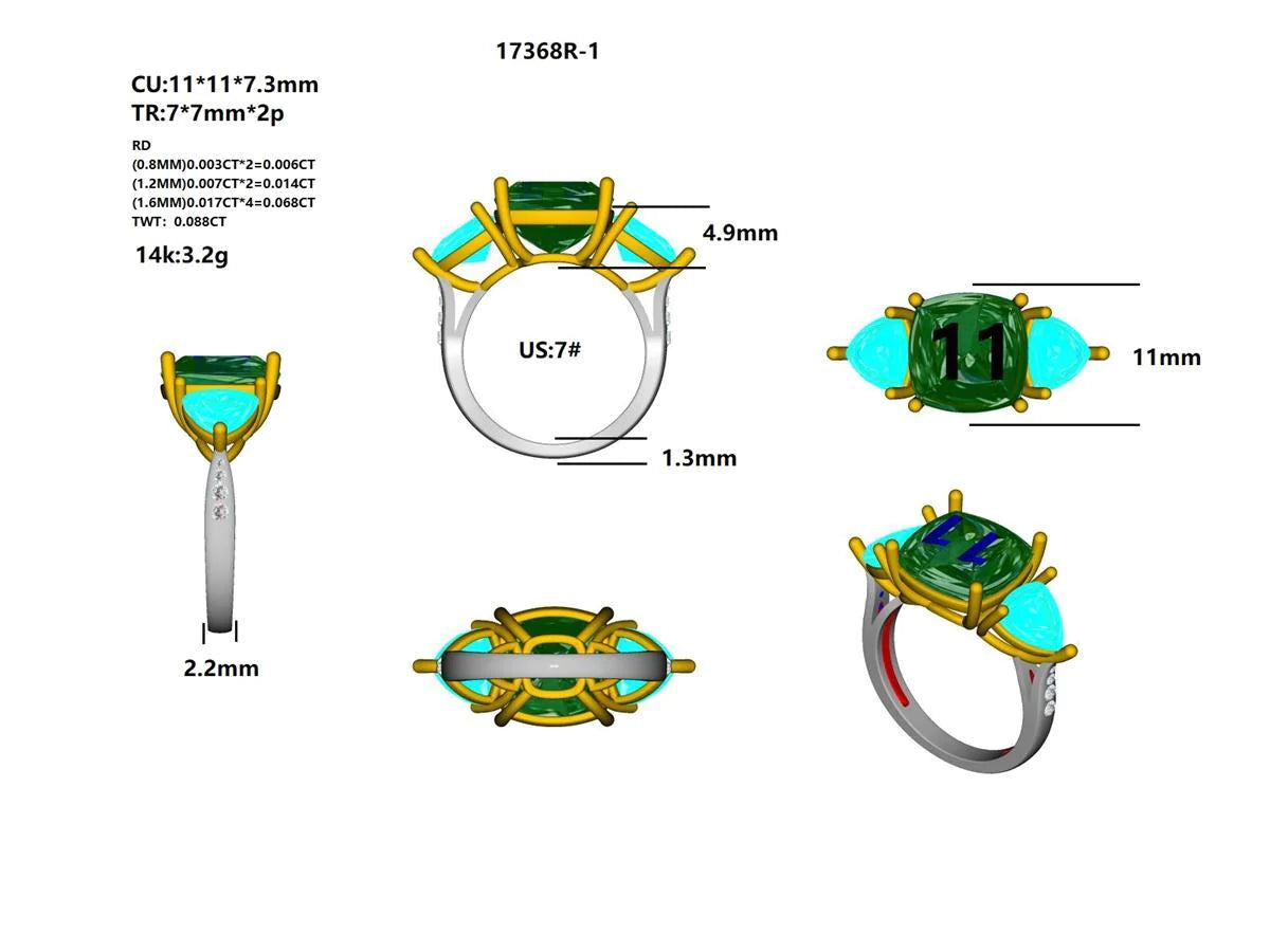 17368R Ring With Diamond