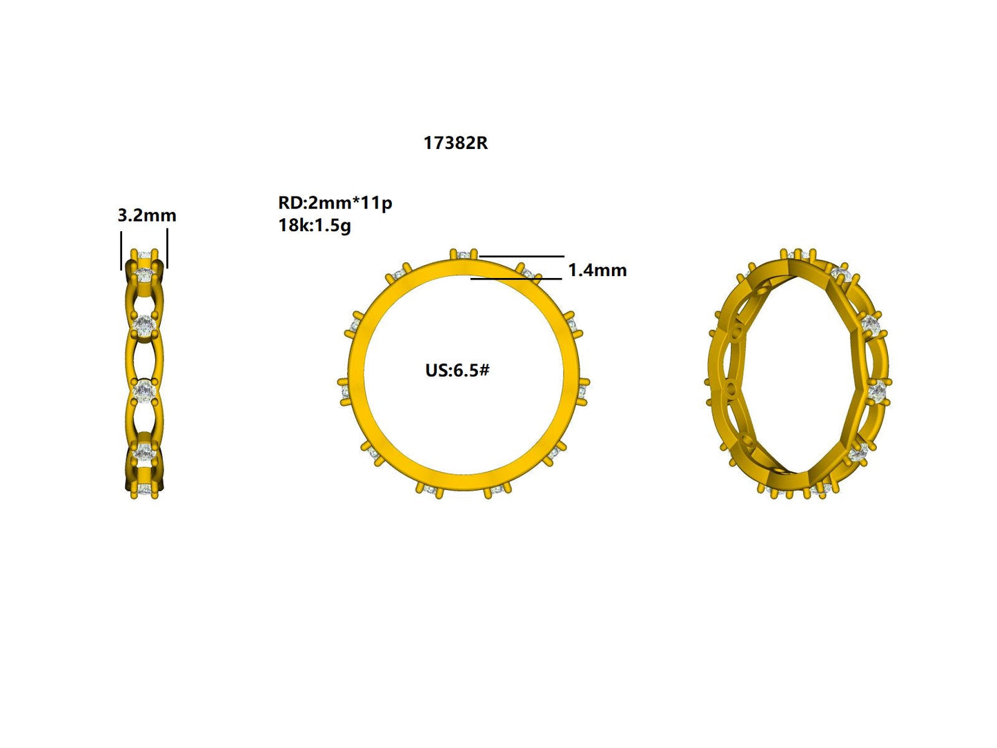 17382R Ring With Diamond