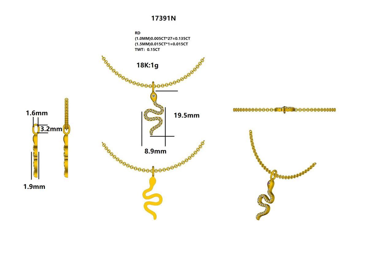 17391P Pendant With Diamond