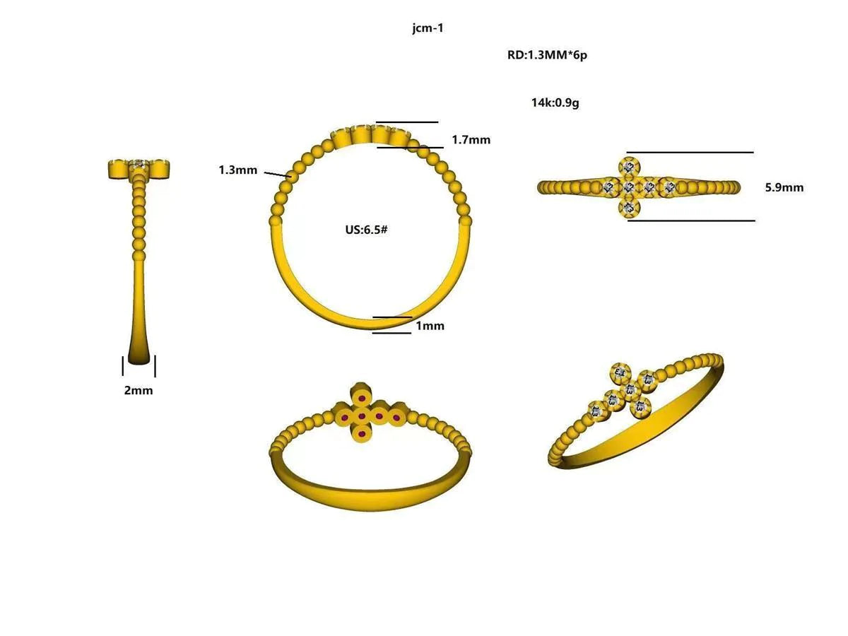 17425R Ring With Diamond