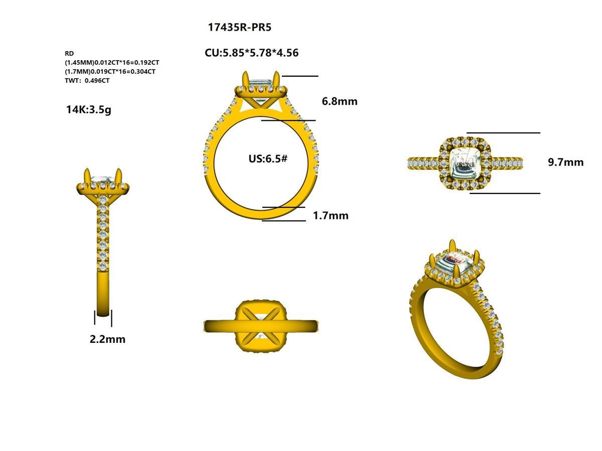17435R Ring With Diamond