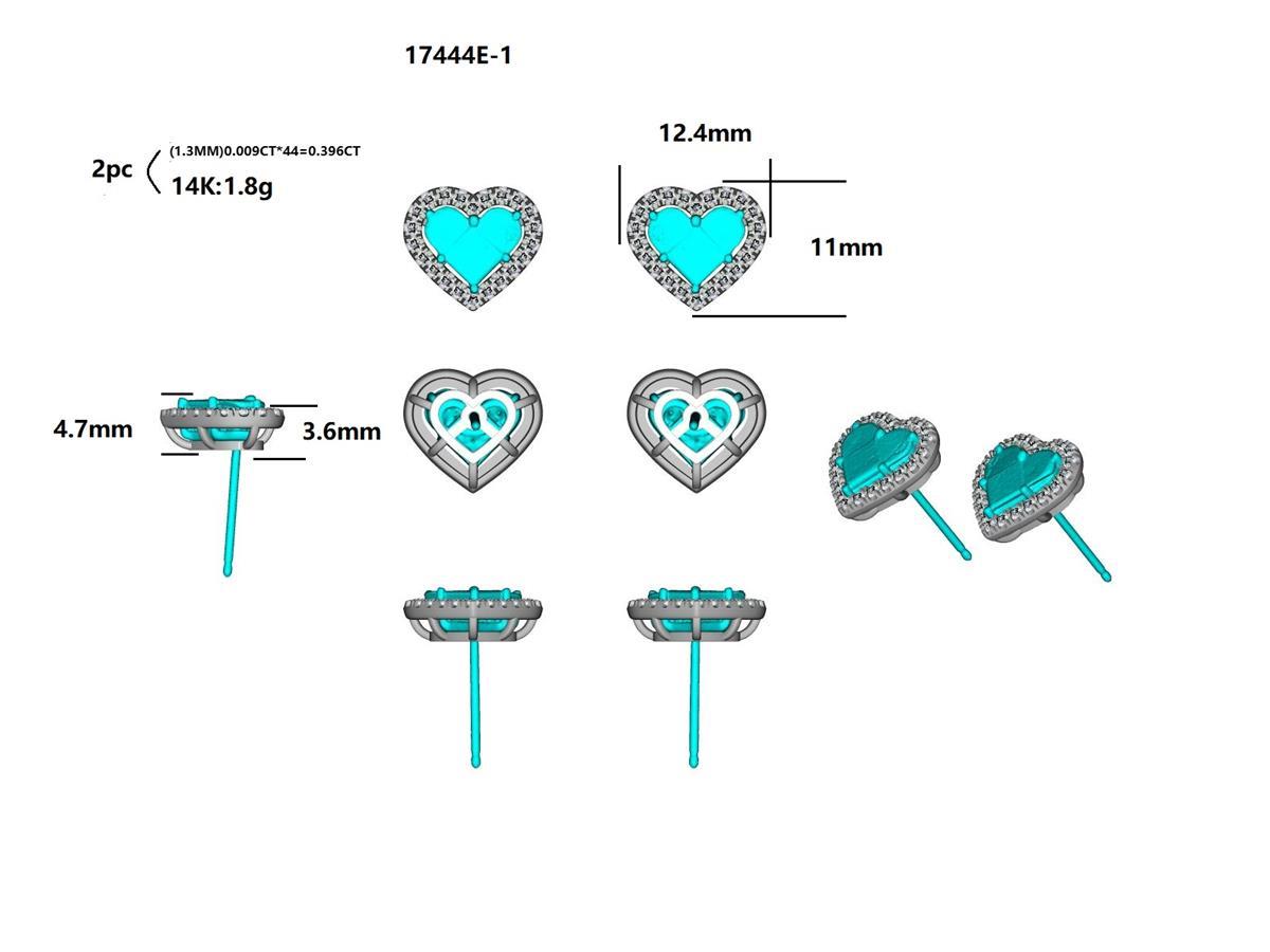 17444E Earrings With Diamond