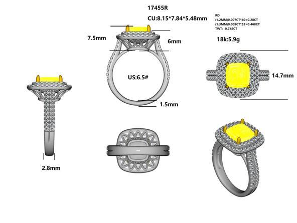 17455R Ring With Diamond