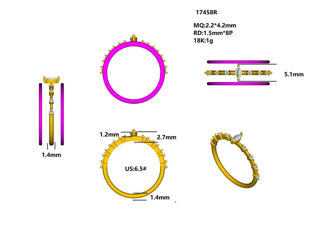 17458R Ring With Diamond