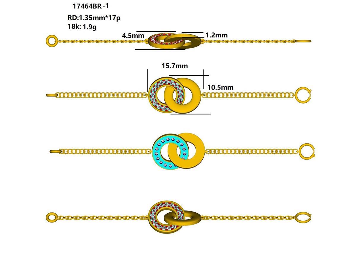 17464BR Bracelet With Diamond