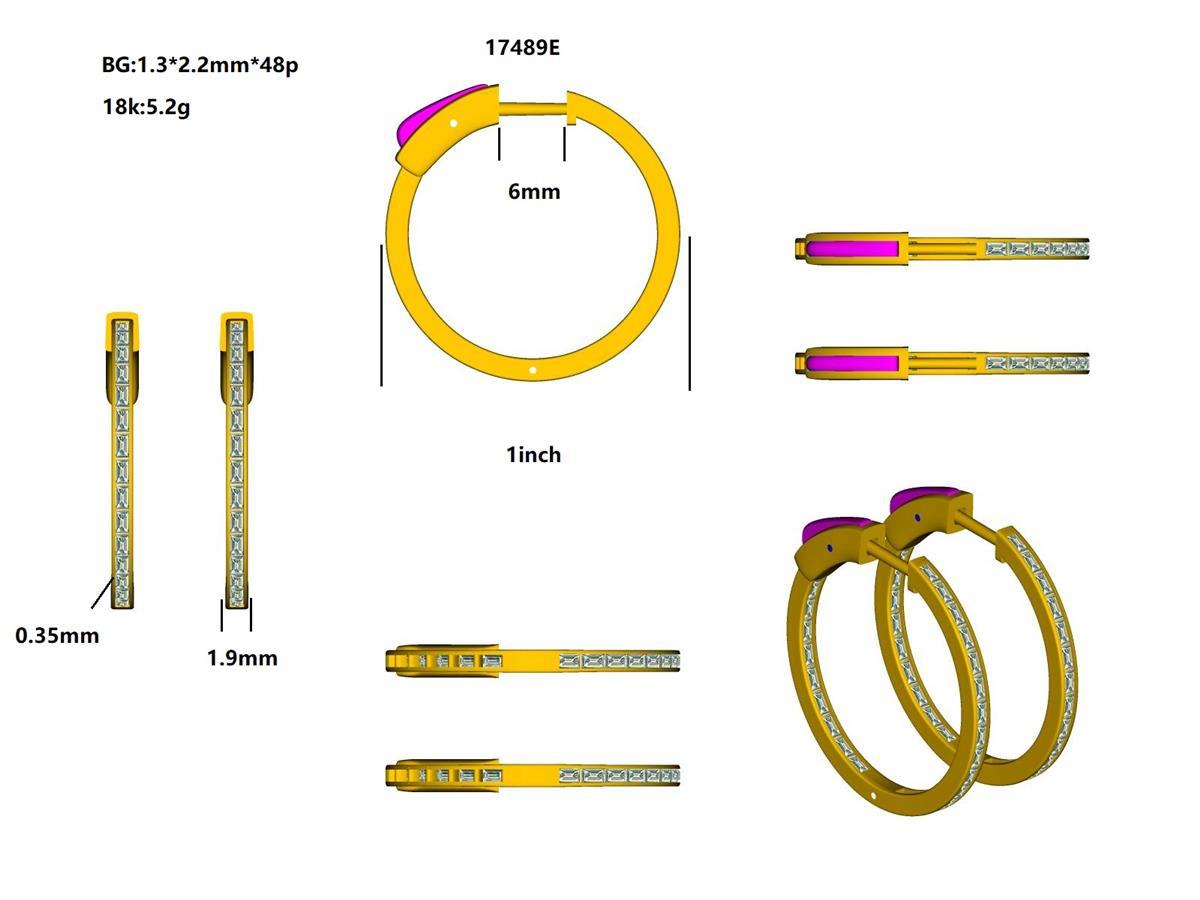 17489E Earrings With Diamond
