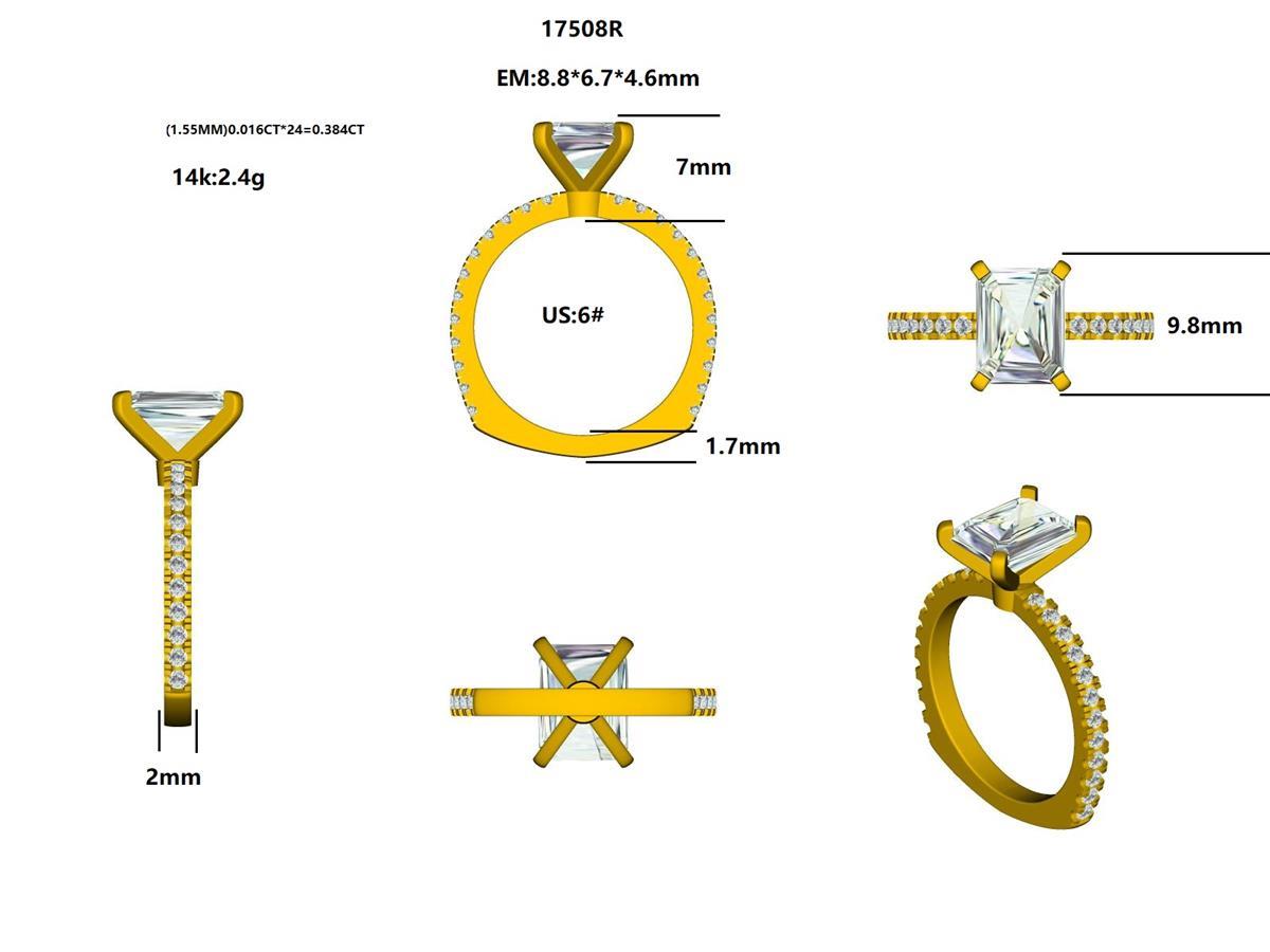 17508R Ring With Diamond