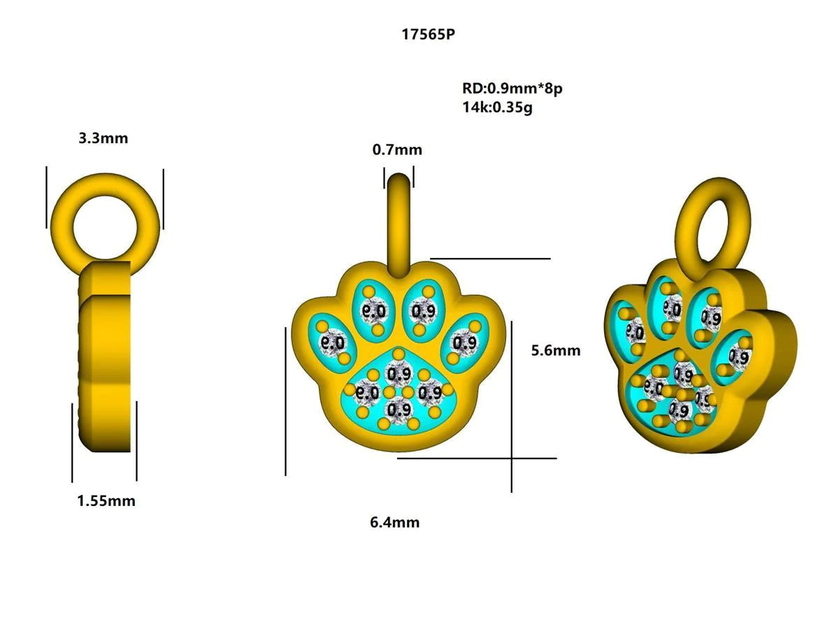 17565P Pendant With Diamond