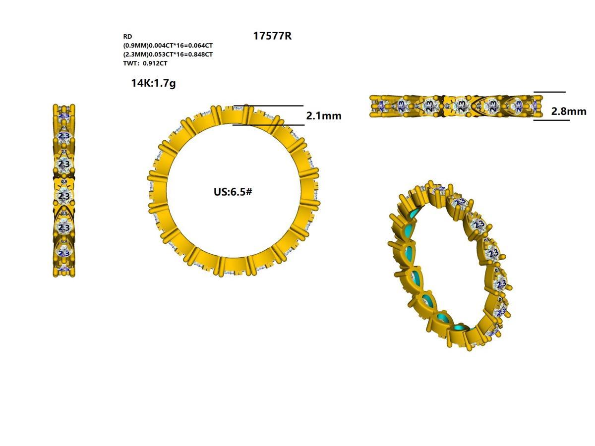 17577R Ring With Diamond