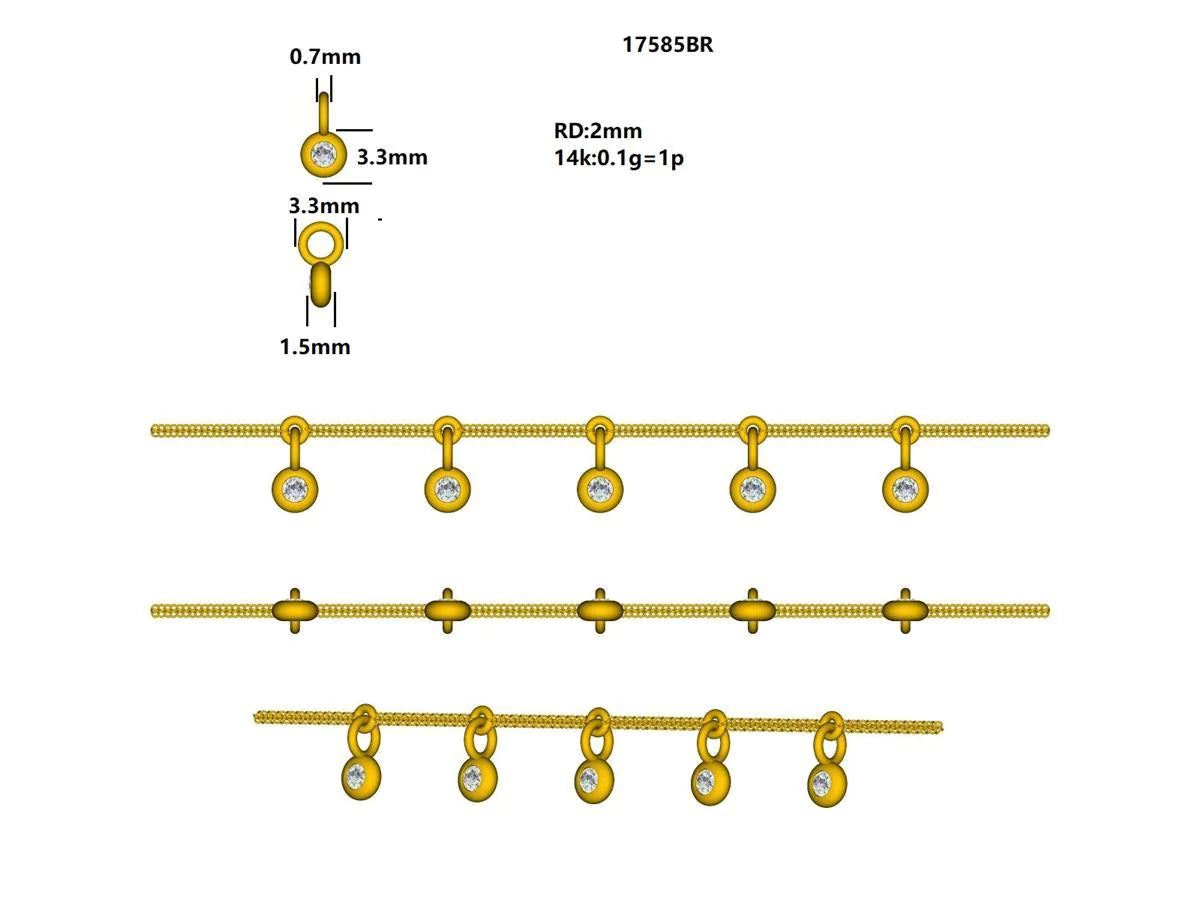 17585BR Bracelet With Diamond