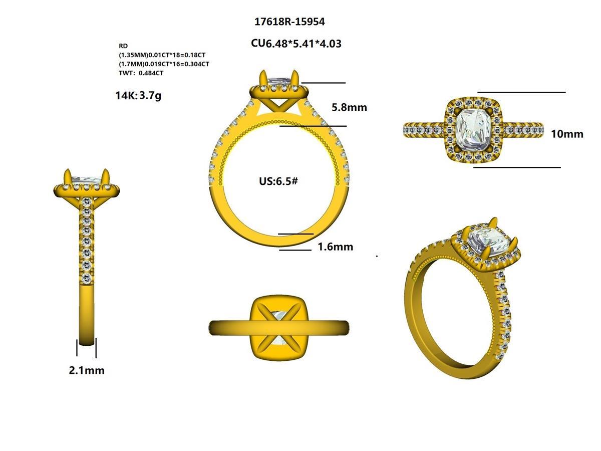 17618R Ring With Diamond