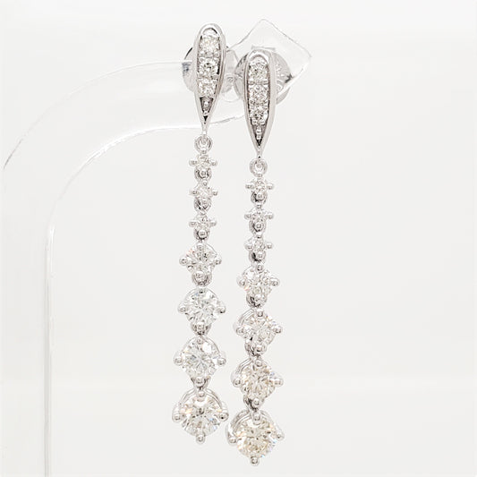17650E-1.0CT Earring With Diamond