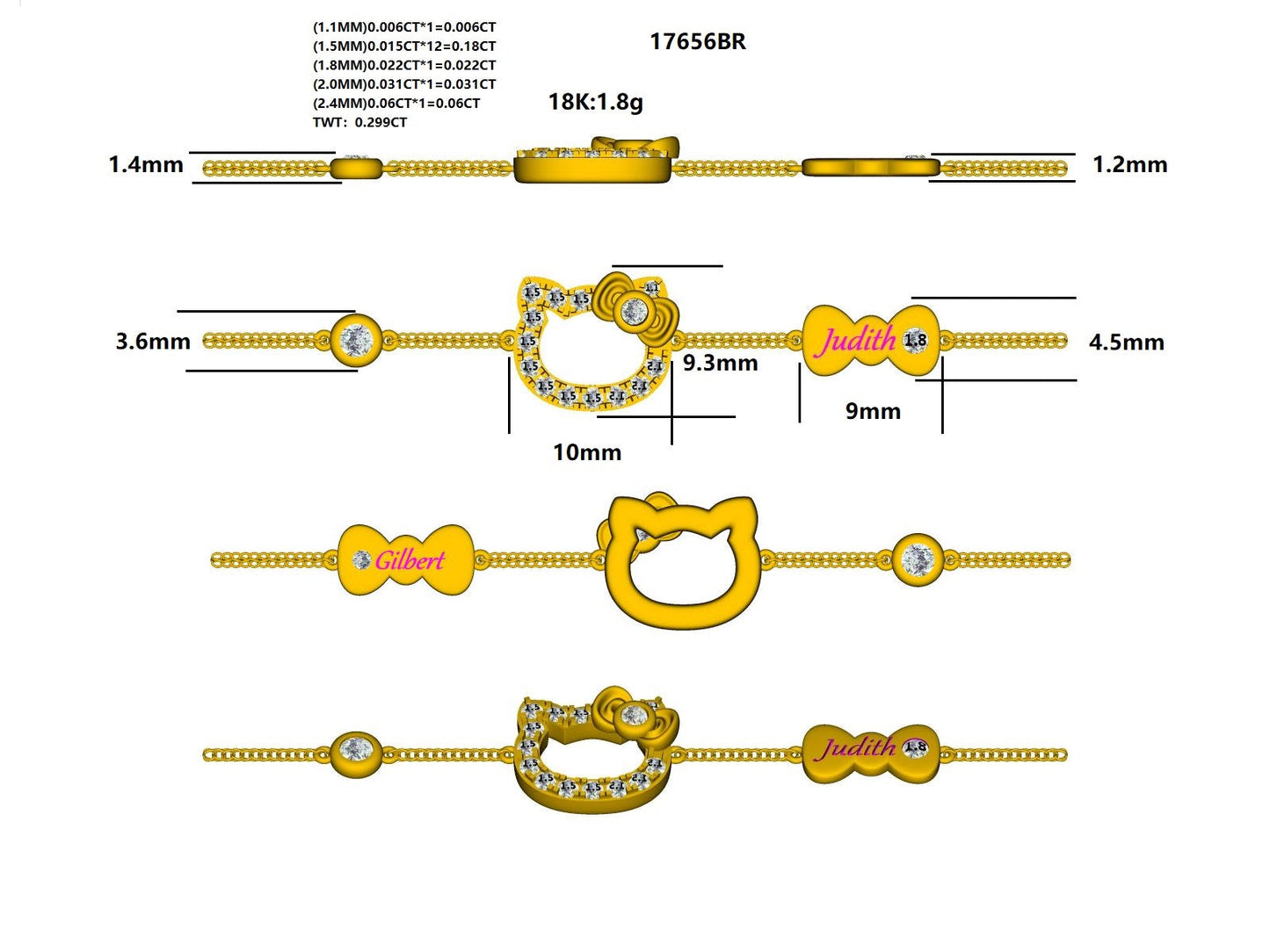 17656BR Bracelet With Diamond