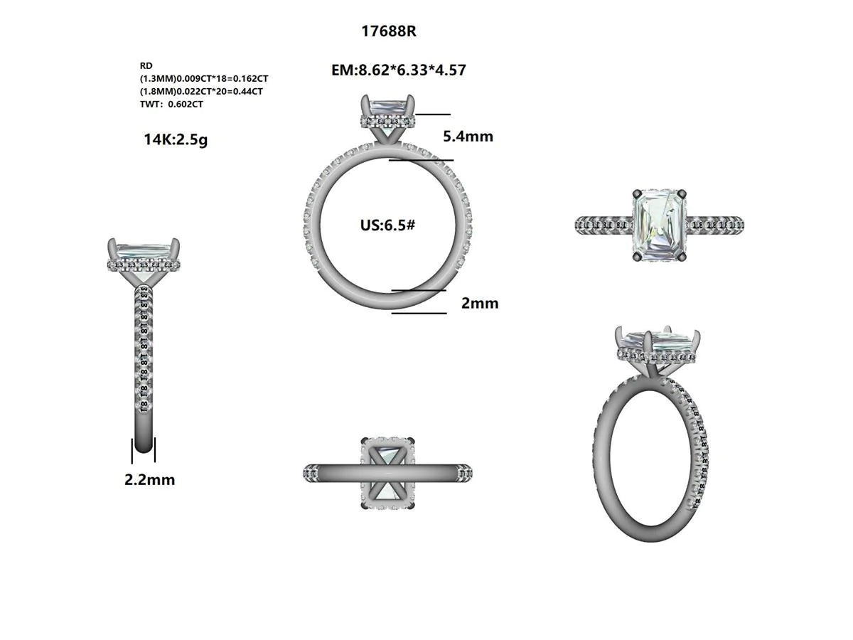 17668R Ring With Lab Grown Diamond