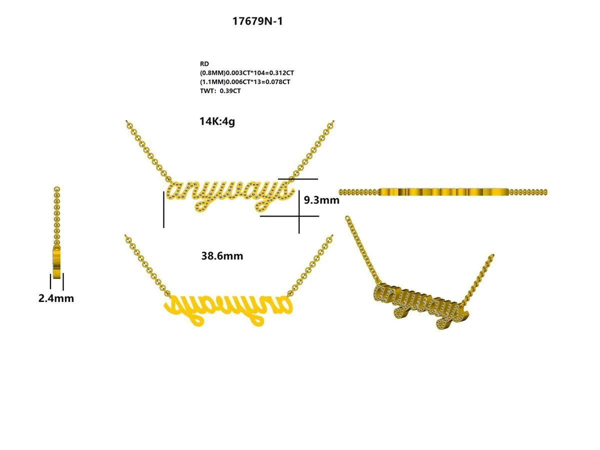 17679N Necklace With Diamond