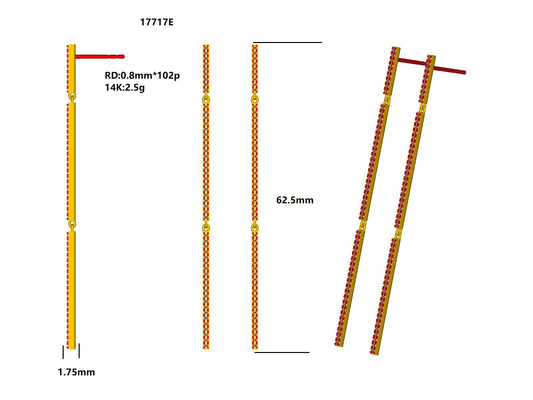 17717E Earring With Diamond