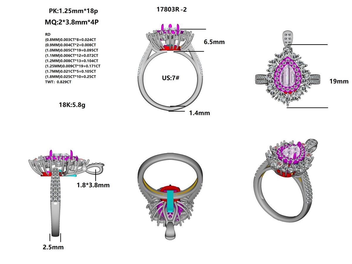 17803R Ring With Diamond