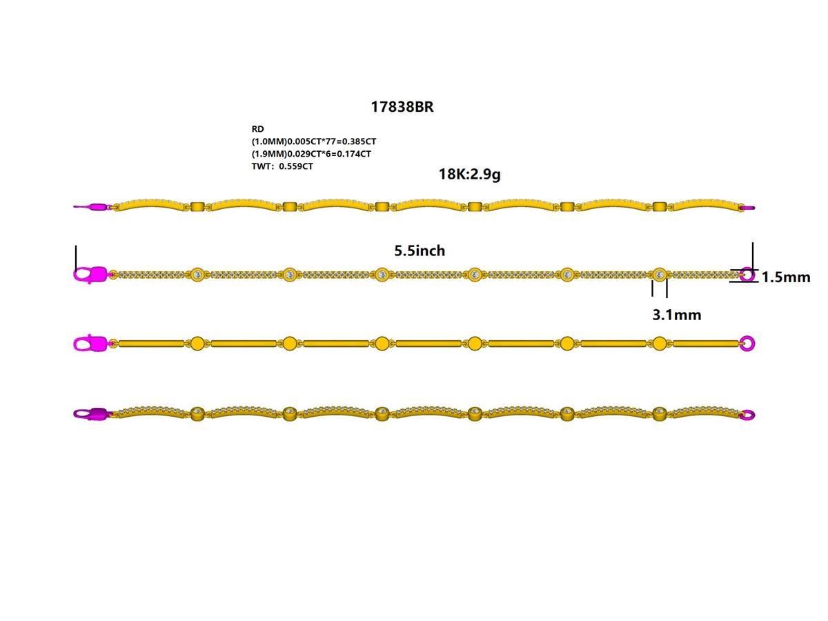 17838BR Bracelet With Diamond