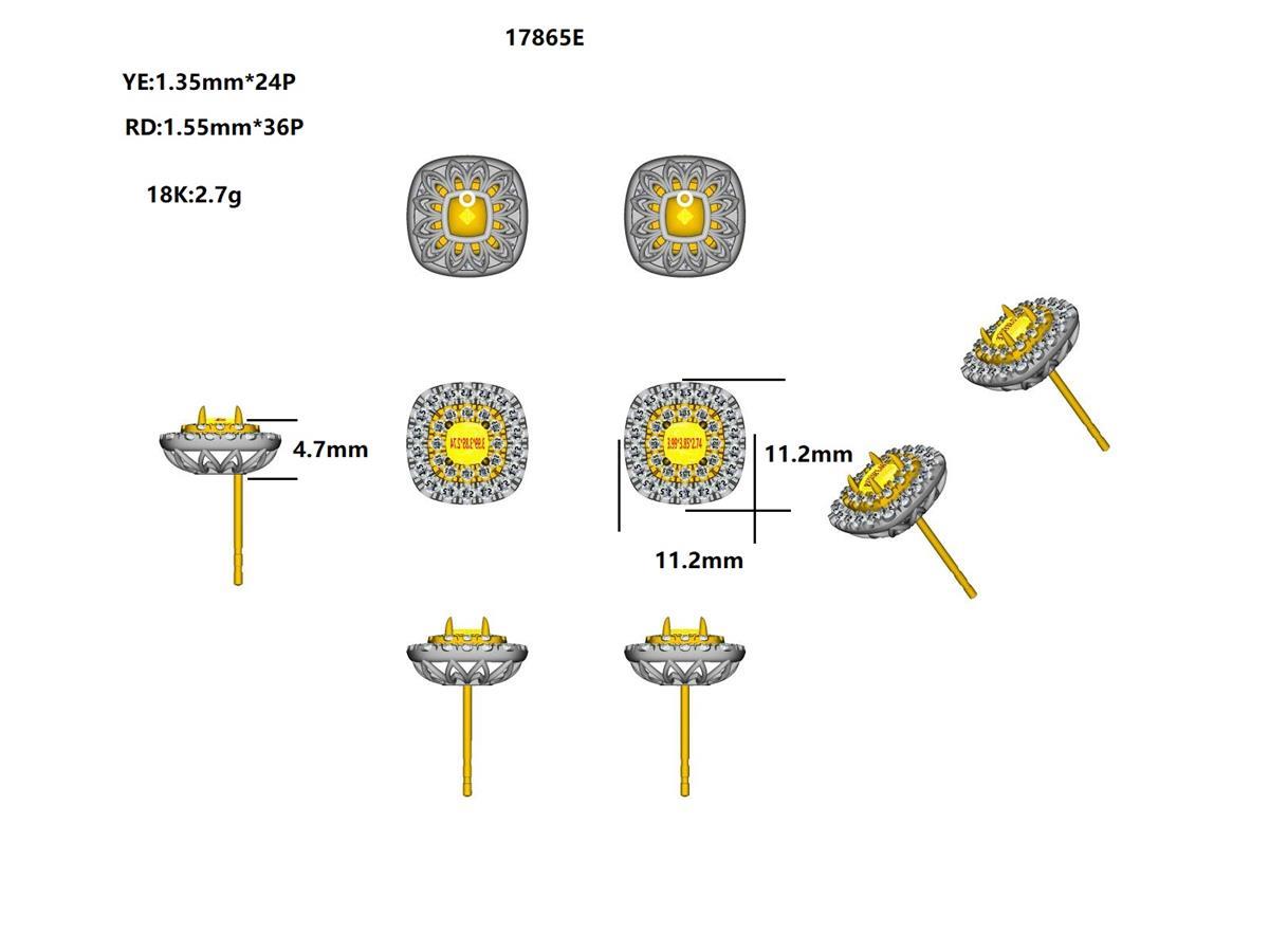 17865E Earring With Diamond