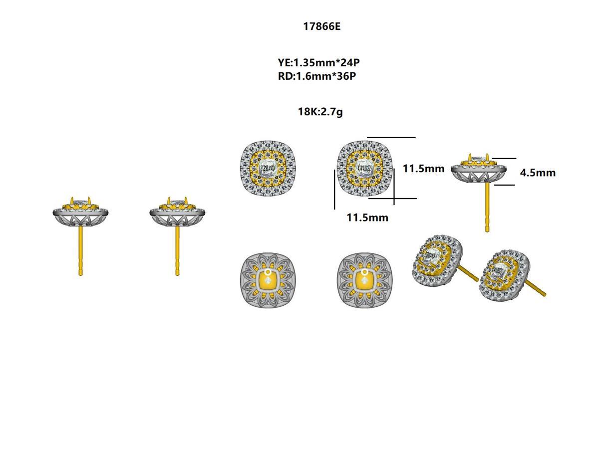 17866E Earring With Diamond