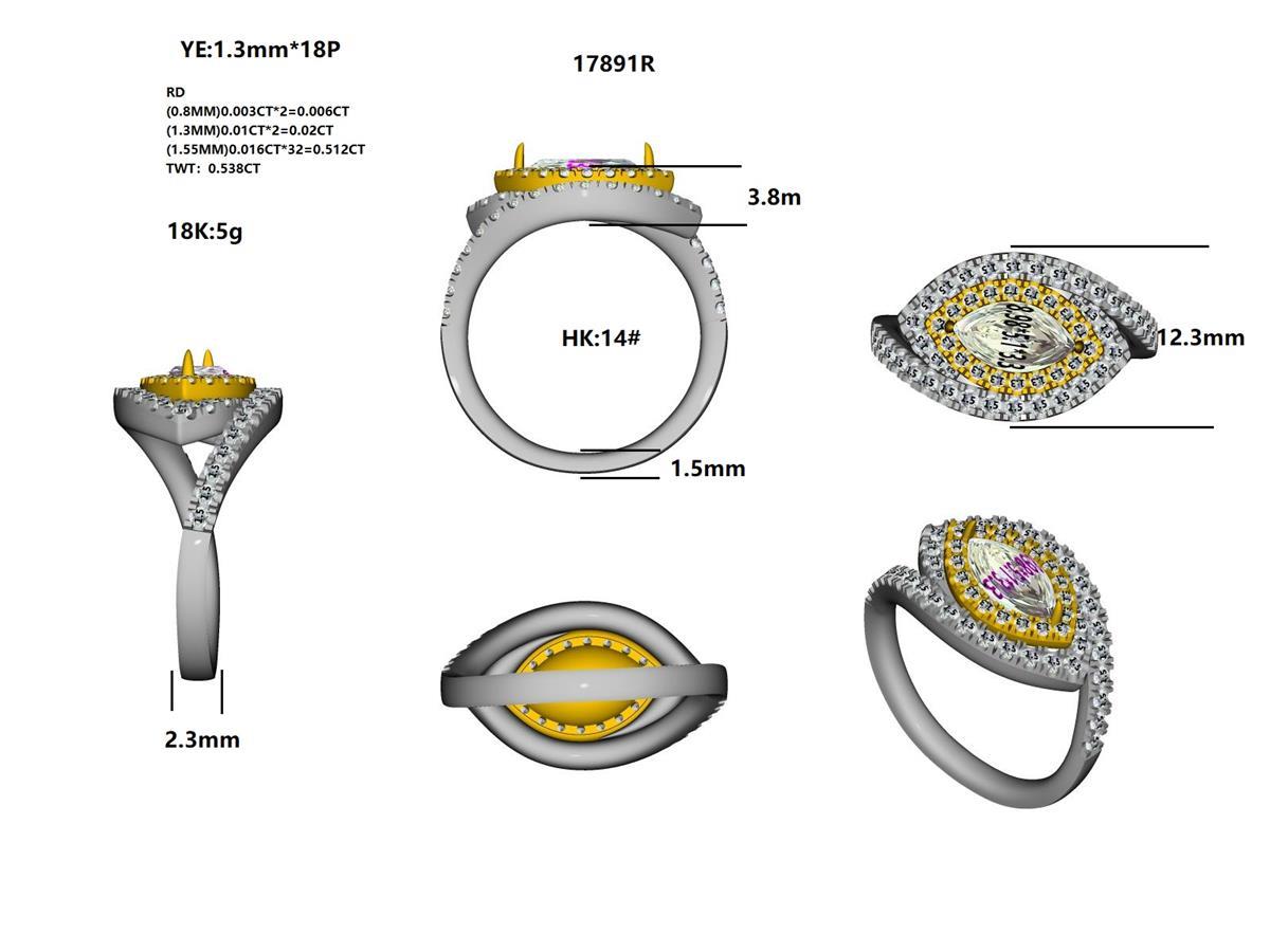 17891R Ring With Diamond