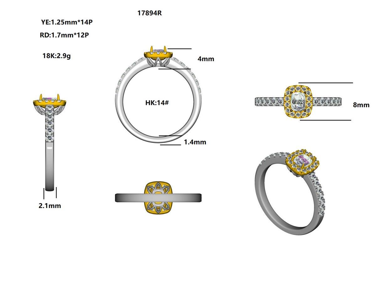 17894R Ring With Diamond